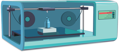 3D Printer Composites Additive Manufacturing Illustration
