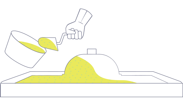 Gel Coated Cultured Stone Molding Diagram