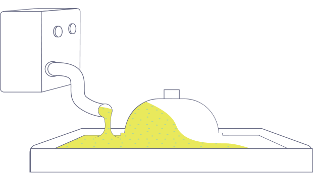 Solid Surface Cast Polymer Molding Diagram