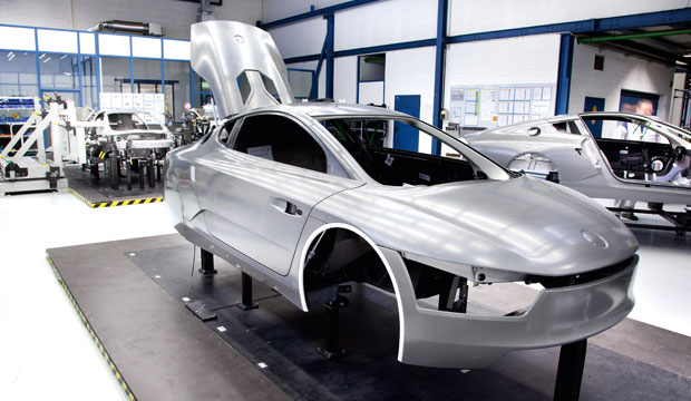 Approximately 21 percent of the Volkswagen XL1 is made of CFRP.